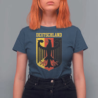Deutschland German Pride T Shirt For Women Bundesadler Coat of Arms - Wonder Print Shop