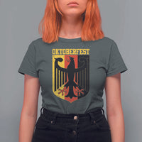 Oktoberfest T Shirt For Women Bundesadler Coat of Arms German Flag - Wonder Print Shop