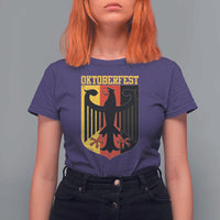 Oktoberfest T Shirt For Women Bundesadler Coat of Arms German Flag - Wonder Print Shop