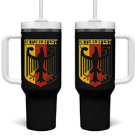 Oktoberfest Tumbler With Handle Bundesadler Coat of Arms German Flag - Wonder Print Shop