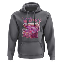 Breast Cancer Awareness Hoodie Treasure The Chest Crystal Diamond Pink Ribbon - Wonder Print Shop