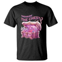 Breast Cancer Awareness T Shirt Treasure The Chest Crystal Diamond Pink Ribbon - Wonder Print Shop