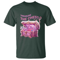 Breast Cancer Awareness T Shirt Treasure The Chest Crystal Diamond Pink Ribbon - Wonder Print Shop