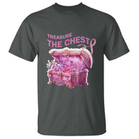 Breast Cancer Awareness T Shirt Treasure The Chest Crystal Diamond Pink Ribbon - Wonder Print Shop