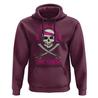 Breast Cancer Awareness Hoodie Treasure The Chest Pirate Skull Sword Pink Ribbon - Wonder Print Shop