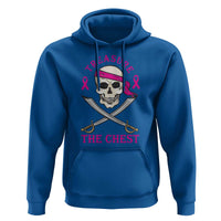 Breast Cancer Awareness Hoodie Treasure The Chest Pirate Skull Sword Pink Ribbon - Wonder Print Shop