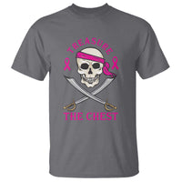 Breast Cancer Awareness T Shirt Treasure The Chest Pirate Skull Sword Pink Ribbon - Wonder Print Shop