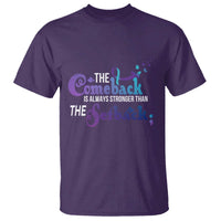 Suicide Prevention Awareness T Shirt The Comeback Is Always Stronger Than The Setback Semicolon - Wonder Print Shop