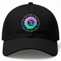 Suicide Prevention Awareness Baseball Cap You Are Never Alone Enough Amazing Special Strong Lovely Sunflower