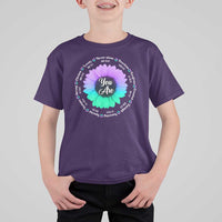 Suicide Prevention Awareness T Shirt For Kid You Are Never Alone Enough Amazing Special Strong Lovely Sunflower - Wonder Print Shop