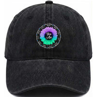 Suicide Prevention Awareness Washed Cotton Baseball Cap You Are Never Alone Enough Amazing Special Strong Lovely Sunflower
