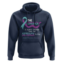 Suicide Prevention Awareness Hoodie The Comeback Is Always Stronger Than The Setback Heartbeat - Wonder Print Shop