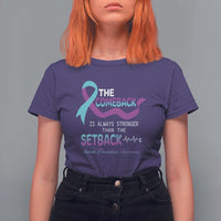 Suicide Prevention Awareness T Shirt For Women The Comeback Is Always Stronger Than The Setback Heartbeat - Wonder Print Shop