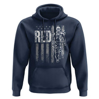 RED Friday Hoodie Remember Everyone Deployed American Flag Military Patriotic Veteran - Wonder Print Shop