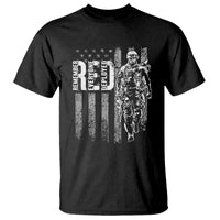 RED Friday T Shirt Remember Everyone Deployed American Flag Military Patriotic Veteran - Wonder Print Shop