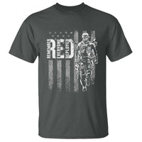 RED Friday T Shirt Remember Everyone Deployed American Flag Military Patriotic Veteran - Wonder Print Shop