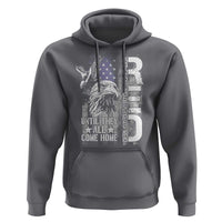 RED Friday Hoodie Remember Everyone Deployed Until They All Come Home Military Eagle USA Flag - Wonder Print Shop