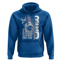 RED Friday Hoodie Remember Everyone Deployed Until They All Come Home Military Eagle USA Flag - Wonder Print Shop