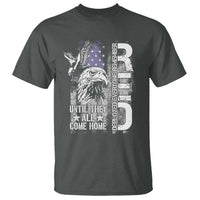 RED Friday T Shirt Remember Everyone Deployed Until They All Come Home Military Eagle USA Flag - Wonder Print Shop