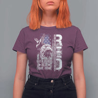 RED Friday T Shirt For Women Remember Everyone Deployed Until They All Come Home Military Eagle USA Flag - Wonder Print Shop