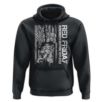 RED Friday Hoodie Remember Everyone Deployed Military American Flag - Wonder Print Shop