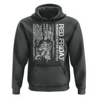 RED Friday Hoodie Remember Everyone Deployed Military American Flag - Wonder Print Shop