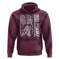 RED Friday Hoodie Remember Everyone Deployed Military American Flag - Wonder Print Shop