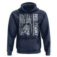 RED Friday Hoodie Remember Everyone Deployed Military American Flag - Wonder Print Shop