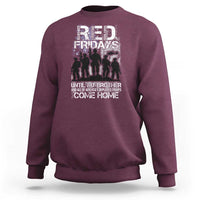 RED Fridays Sweatshirt Until My Brother And All Of America's Deployed Troops Come Home Military - Wonder Print Shop