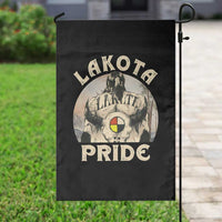 Native American Garden Flag Lakota Pride Medicine Wheel Cow Skull - Wonder Print Shop