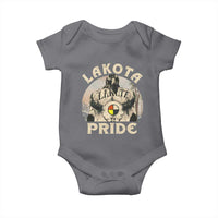 Native American Baby Onesie Lakota Pride Medicine Wheel Cow Skull - Wonder Print Shop