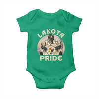 Native American Baby Onesie Lakota Pride Medicine Wheel Cow Skull - Wonder Print Shop