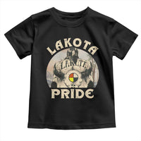 Native American Toddler T Shirt Lakota Pride Medicine Wheel Cow Skull - Wonder Print Shop