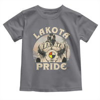 Native American Toddler T Shirt Lakota Pride Medicine Wheel Cow Skull - Wonder Print Shop