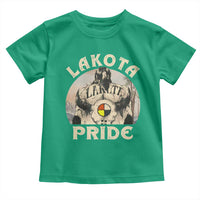 Native American Toddler T Shirt Lakota Pride Medicine Wheel Cow Skull - Wonder Print Shop