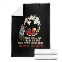 Native American Throw Blanket They Tried To Bury Us But They Didn't Know That Medicine Wheel - Wonder Print Shop