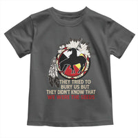 Native American Toddler T Shirt They Tried To Bury Us But They Didn't Know That Medicine Wheel - Wonder Print Shop