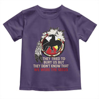 Native American Toddler T Shirt They Tried To Bury Us But They Didn't Know That Medicine Wheel - Wonder Print Shop