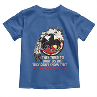 Native American Toddler T Shirt They Tried To Bury Us But They Didn't Know That Medicine Wheel - Wonder Print Shop