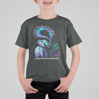 Suicide Prevention Awareness T Shirt For Kid In A World Where You Can Be Anything Be Kind Elephant - Wonder Print Shop