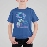 Suicide Prevention Awareness T Shirt For Kid In A World Where You Can Be Anything Be Kind Elephant - Wonder Print Shop