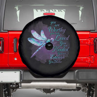Suicide Prevention Awareness Spare Tire Cover You Are Worthy Loved Needed Enough Dragonfly