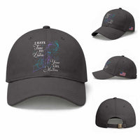 Suicide Prevention Awareness Baseball Cap I Have Time To Listen Your Life Matters Butterfly Holding Hand