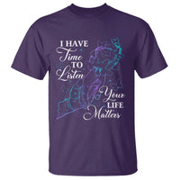 Suicide Prevention Awareness T Shirt I Have Time To Listen Your Life Matters Butterfly Holding Hand - Wonder Print Shop