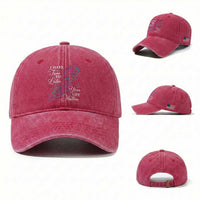 Suicide Prevention Awareness Washed Cotton Baseball Cap I Have Time To Listen Your Life Matters Butterfly Holding Hand