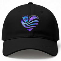 Suicide Prevention Awareness Baseball Cap Don't Let Your Story End Heart Semicolon Sunflower