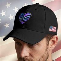 Suicide Prevention Awareness Baseball Cap Don't Let Your Story End Heart Semicolon Sunflower
