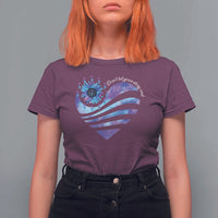 Suicide Prevention Awareness T Shirt For Women Don't Let Your Story End Heart Semicolon Sunflower - Wonder Print Shop