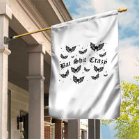 Funny Halloween Bat Shit Crazy Garden Flag Horror Gothic Coquette Bat - Wonder Print Shop