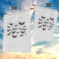 Funny Halloween Bat Shit Crazy Garden Flag Horror Gothic Coquette Bat - Wonder Print Shop